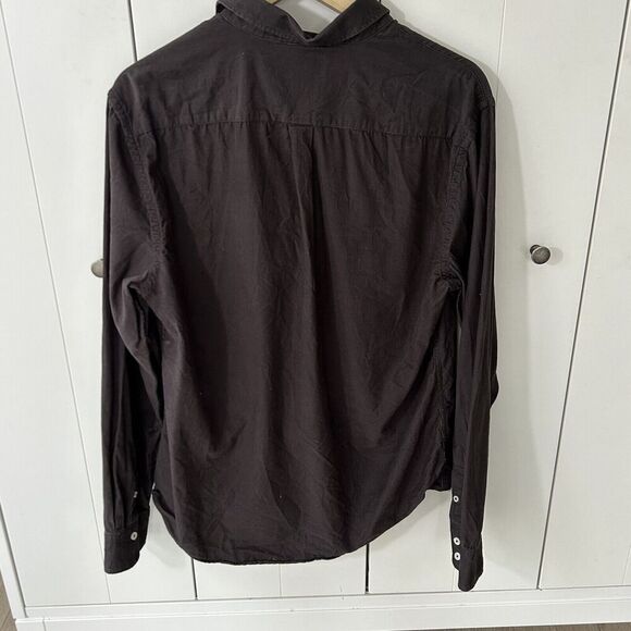 Mens Boden Cord Button Down Shirt Size Medium Regular Fit Brown Soft Corduroy - Picture 6 of 6